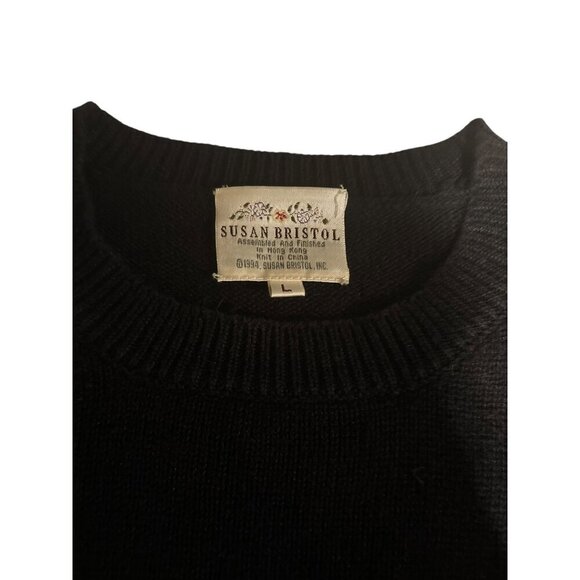 Susan Bristol Women's Black Knitted Sweater - Picture 4 of 6